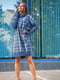Сукня-светр синя в смужку | 6055552 | фото 2