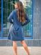 Сукня-светр синя в смужку | 6055552 | фото 5
