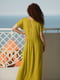 Сукня А-силуету оливкового кольору | 6055560 | фото 4