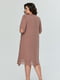 Платье А-силуэта бежевое в горох | 6056206 | фото 3