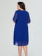 Платье А-силуэта цвета электрик | 6056208 | фото 5