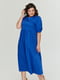 Платье А-силуэта синее | 6056227 | фото 2