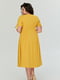 Платье А-силуэта горчичного цвета | 6056241 | фото 2
