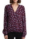 Блуза фиолетовая в принт | 6051568