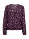 Блуза фиолетовая в принт | 6051568 | фото 4