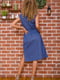 Платье-рубашка синие | 6062377 | фото 4