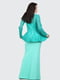 Сукня м'ятного кольору з візерунком | 5793636 | фото 4