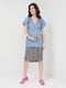 Блуза для вагітних блакитна | 5926973 | фото 3