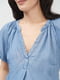 Блуза для вагітних блакитна | 5926973 | фото 4