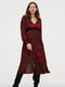 Платье для беременных красное в принт | 6009045 | фото 2