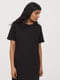 Платье-футболка черное | 6009071 | фото 3