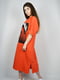 Сукня помаранчева в принт | 6071166 | фото 2