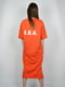Платье оранжевое в принт | 6071166 | фото 3