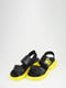 Босоніжки жовто-чорні | 6071892 | фото 2