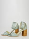 Босоніжки фісташкового кольору | 6071912 | фото 3