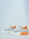 Кросівки білі з помаранчевими вставками | 6072395 | фото 3