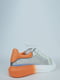 Кросівки білі з помаранчевими вставками | 6072395 | фото 7