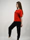 Комплект: футболка та брюки червоний з чорним | 6072641 | фото 4