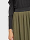 Плиссированная юбка-миди цвета хаки | 6074844 | фото 4