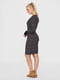 Платье для беременных черное в полоску | 6074878 | фото 2
