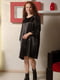 Платье А-силуэта черное | 6075829 | фото 6