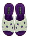 Капці біло-фіолетові з вишивкою | 6077714 | фото 2