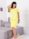 Рубашка ночная желтая с принтом | 6077690 | фото 2