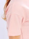 Платье-футболка розовое с принтом | 6078176 | фото 3