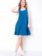 Сукня А-силуету синя | 6078597 | фото 2