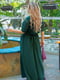 Платье А-силуэта зеленое | 6076446 | фото 2