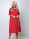 Платье А-силэута красное в горошек | 6076495 | фото 2