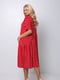Сукня А-силуету червона в горошок | 6076495 | фото 4