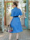 Платье А-силуэта синее | 6076511 | фото 2