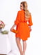 Платье-рубашка оранжевого цвета | 6076531 | фото 2