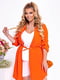 Платье-рубашка оранжевого цвета | 6076531 | фото 3