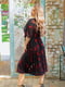 Сукня А-силуету червона в принт | 6076548 | фото 2
