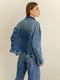 Куртка синяя джинсовая | 6080115 | фото 10