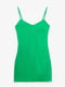 Платье-комбинация зеленое шелковое | 6080137 | фото 7