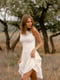 Платье А-силуэта белое | 6080218 | фото 3