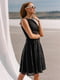 Платье А-силуэта черное | 6080219 | фото 5