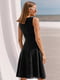 Платье А-силуэта черное | 6080219 | фото 7