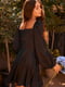Платье А-силуэта черное | 6080263 | фото 7