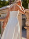 Платье А-силуэта молочного цвета | 6080289 | фото 7