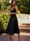 Платье А-силуэта черное | 6080290 | фото 3