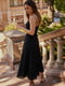 Платье А-силуэта черное | 6080290 | фото 6