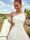 Платье А-силуэта молочного цвета | 6080291 | фото 5