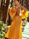 Платье А-силуэта оранжевое | 6080294 | фото 2