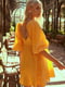 Платье А-силуэта оранжевое | 6080294 | фото 9