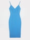Платье-футляр голубое | 6080302