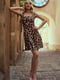 Платье А-силуэта анималистической расцветки | 6080304 | фото 2
